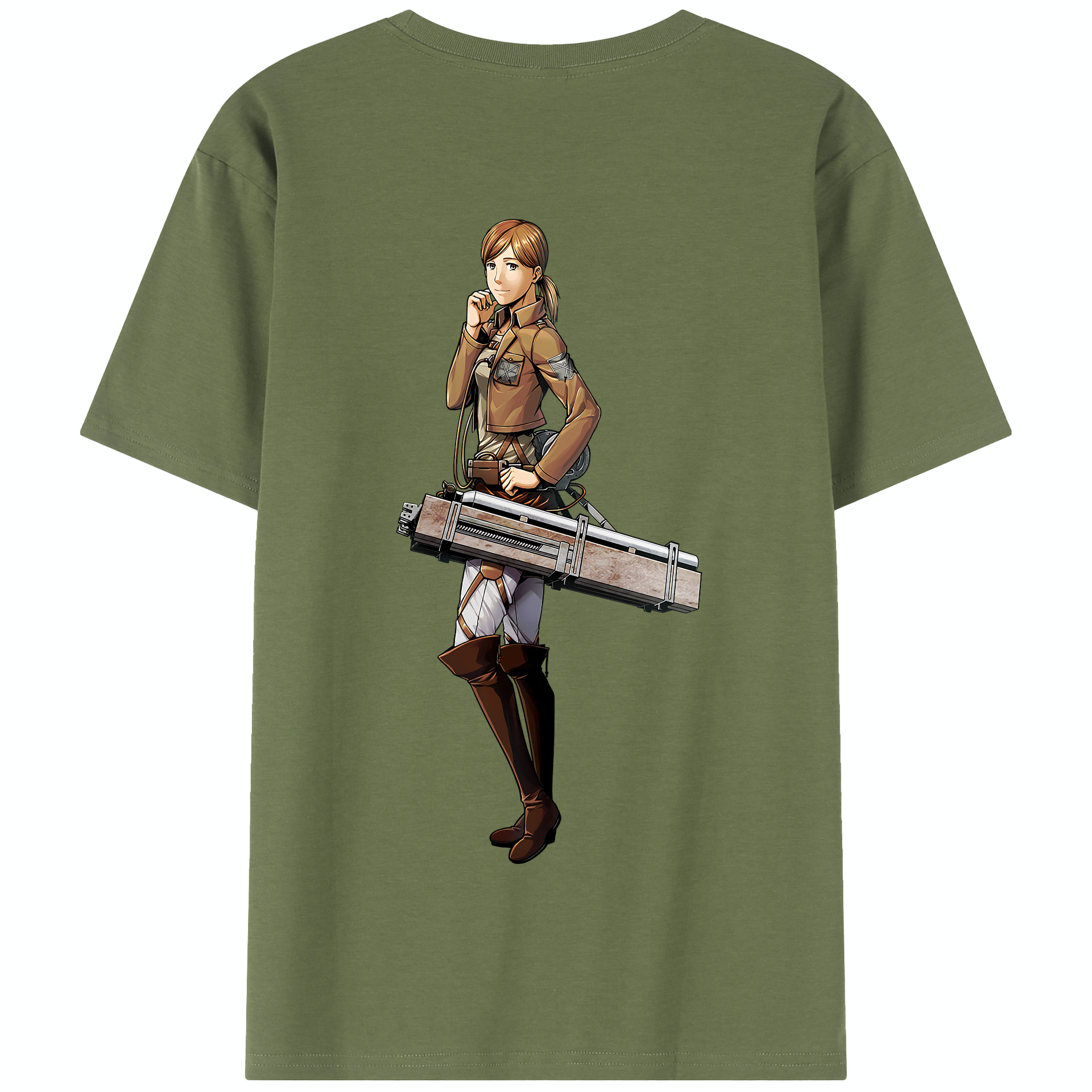 （画像用） 進撃の巨人 Attack on Titan 綿100％半袖Tシャツ（背面プリント）